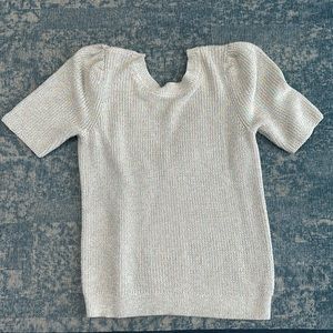 525 multi-color knit v-back sweater